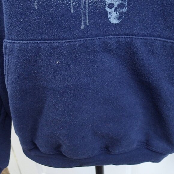 Womens Hoodie w/ Skulls and Guitars Size Ladies Medium - Picture 4 of 7